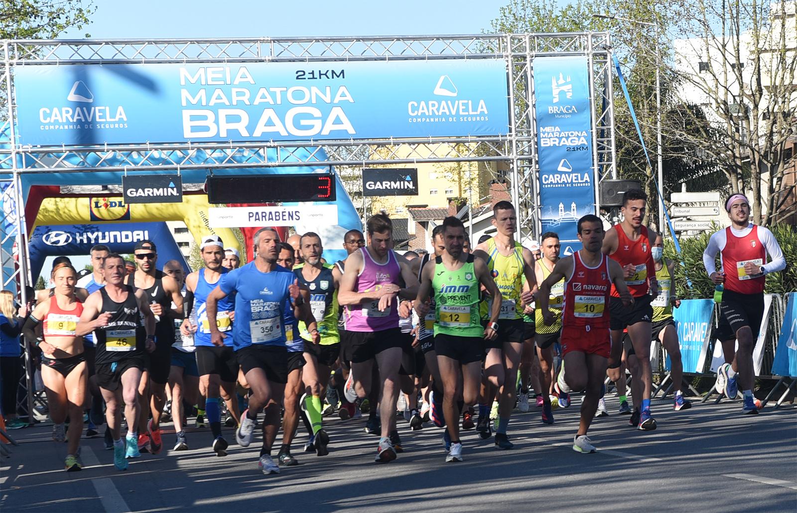 Braga Half Marathon finish line